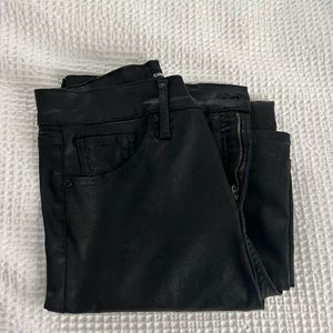 Express high waisted black jeans